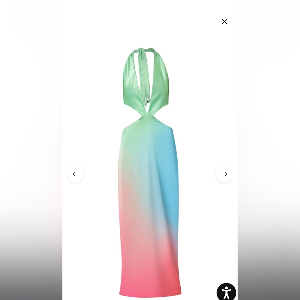 Baobab Collection Green and Pink Maxi Dress